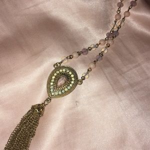 Pastel + gold necklace 💗